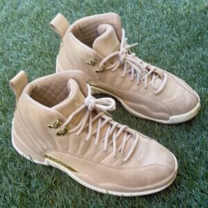Nike Air Jordan 12 Retro Vachetta Tan Gold Womens Size 7